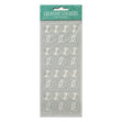 Arbee Stickers, Flower Power Silver