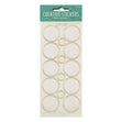 Arbee Stickers, Round Frame Gold/Clear