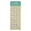 Arbee Stickers, Double Floral Corners Gold Glitter