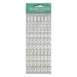 Arbee Stickers, Large Numbers Silver