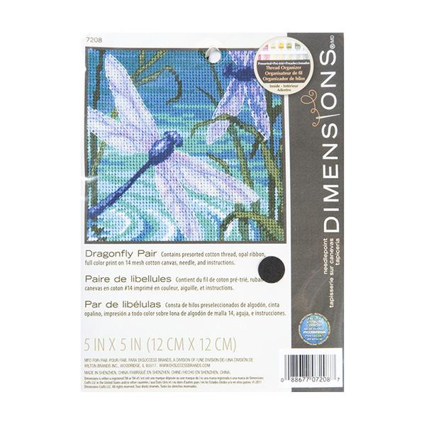 Simplicity Stitch Kit, Dragonfly Pair- 12 x 12cm