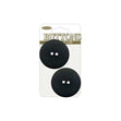 Sullivans Plastic Button, Black- 32 mm