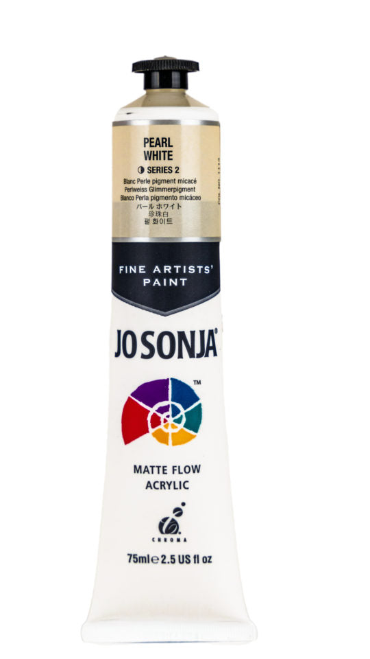 Jo Sonja Matte Flow Acrylic S2, Pearl White- 75ml