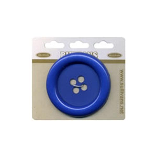 Sullivans Plastic Button, Royal- 63 mm