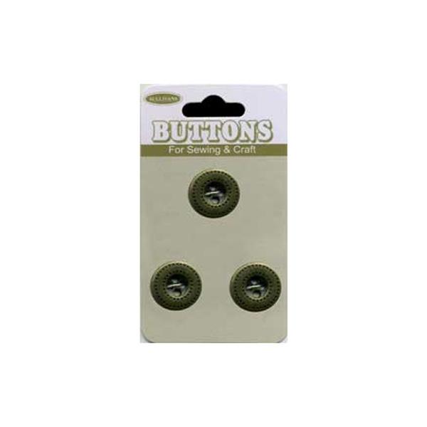 Sullivans Plastic Button, Bronze- 15 mm