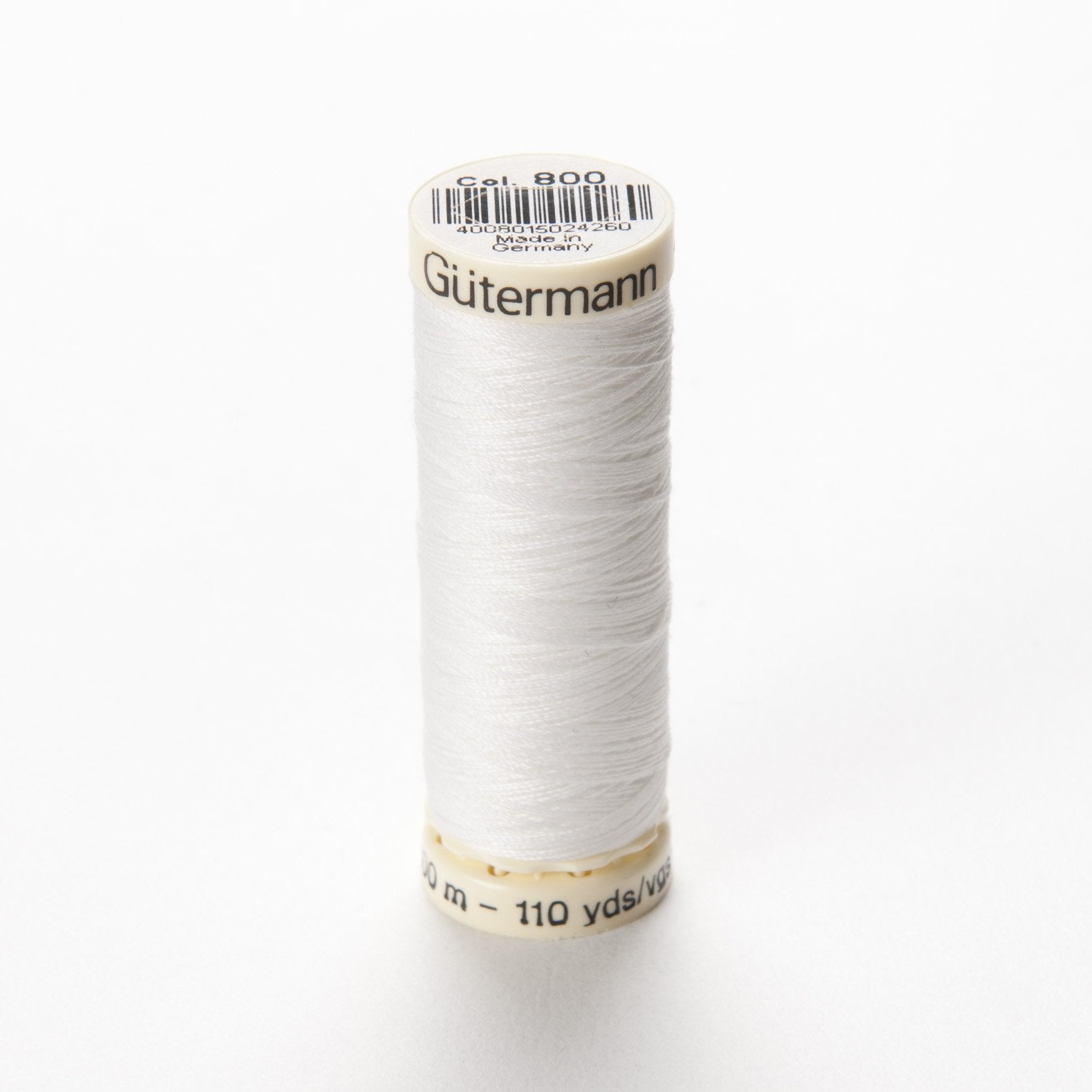 Gutermann Polyester Thread, Colour 800 - 100m