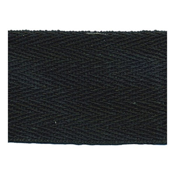 Sullivans Webbing Cotton, Black- 50mm