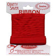 Crafty Saver Satin Ribbon, Red- 10mm x 5m