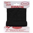 Crafty Saver Satin Ribbon, Black- 10mm x 5m