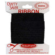 Crafty Saver Satin Ribbon, Black- 16mm x 4m