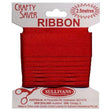Crafty Saver Satin Ribbon, Red- 25mm x 2.5m