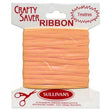 Crafty Saver Satin Ribbon, Apricot- 3mm x 7m