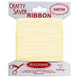 Crafty Saver Satin Ribbon, Cream- 10mm x 5m