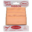 Crafty Saver Satin Ribbon, Apricot- 25mm x 2.5m