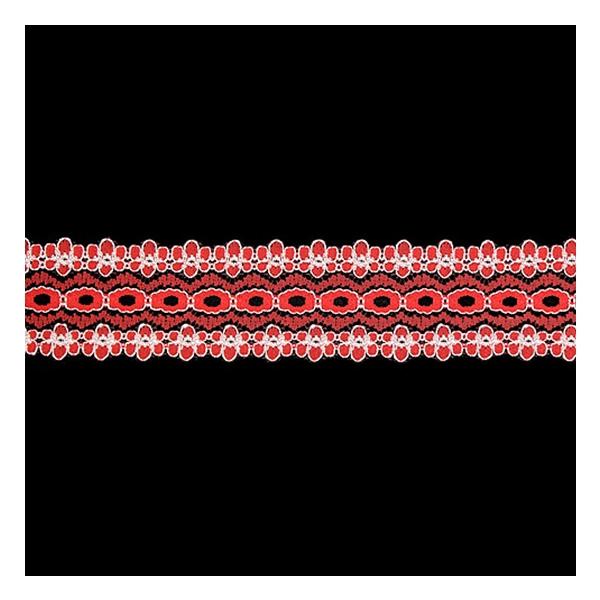 Sullivans Lace Eyelet, Red- 35 mm