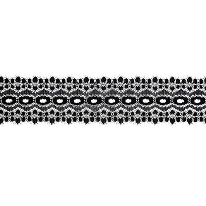 Sullivans Lace Eyelet, Black- 35 mm