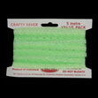 Sullivans Opal Lace Eyelet, Green- 35mm x 5m