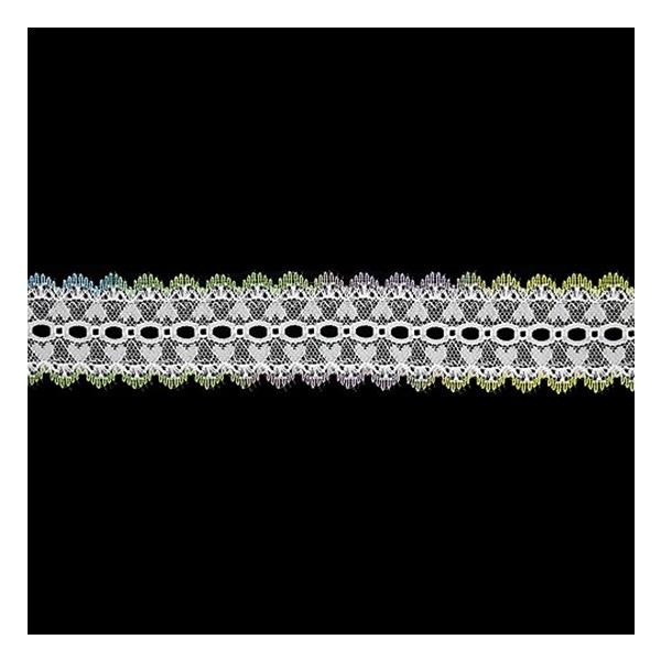 Sullivans Lace Eyelet Picot, Multi- 25 mm