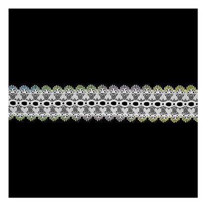 Sullivans Lace Eyelet Picot, Multi- 25 mm