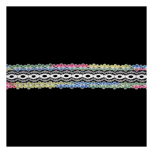 Sullivans Lace Eyelet, Multi- 25 mm