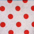 Sullivans Printed Felt Sheets, Red Pos Polka Dots