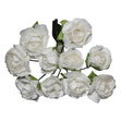 Craft Flower Glass, White/White- Small