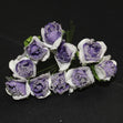 Craft Flower Glass, Amethyst/White- Small