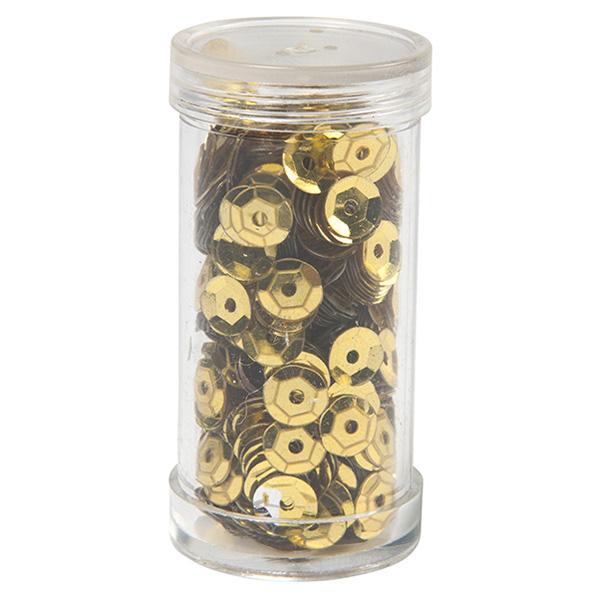 Sullivans Cup Sequins, Gold- 6mm