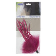Feather Tuft & Spike, Hot Pink