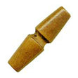 Sullivans Wooden Toggle Buttons, Tan Wood- 40 mm