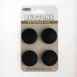 Sullivans Shank Button 4pc, Black- 20mm