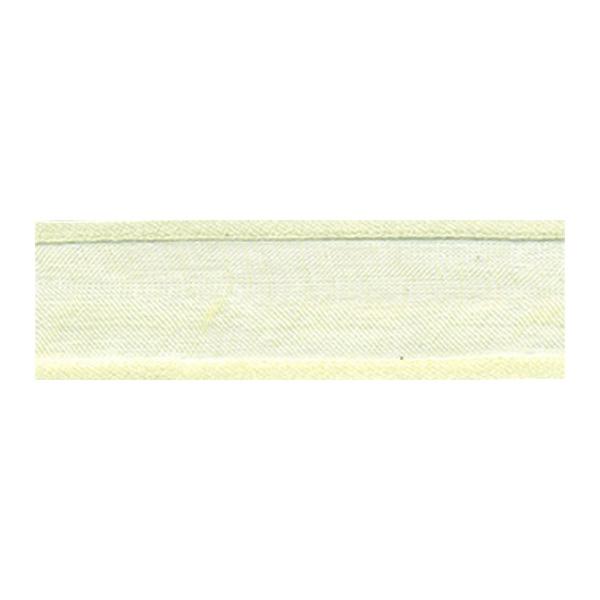 Sullivans Organza Satin Edge, Light Yellow- 25mm