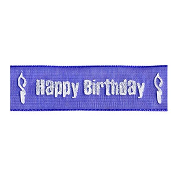 Sullivans Organza, Birthday Candle Blue- 15mm