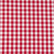 Poly Cotton Gingham 1/4in Fabric, Red- Width 112cm
