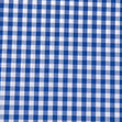 Poly Cotton Gingham 1/4in Fabric, Royal- Width 112cm