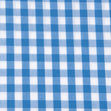 Poly Cotton Gingham 1/2in Fabric, Royal- Width 112cm