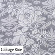 Cabbage Rose Lace Curtain Pack, White- 213cm Drop