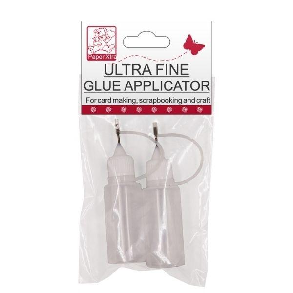 Paper Xtra Glue Applicator, Ultra Fine Tip with Silicone Caps- 2pk