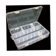 Sullivans Plastic Container with Adjustable Slots, Clear- 210x140x35mm