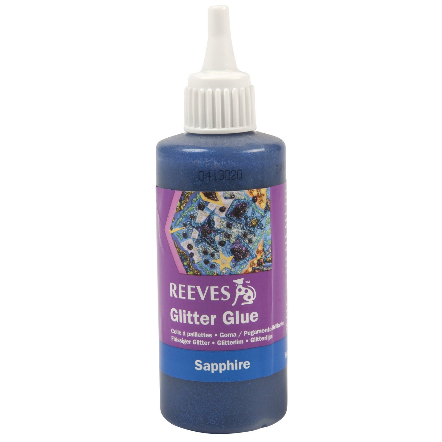 Reeves Glitter Glue, Sapphire- 100ml