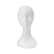 Mayd Female White Foam Mannequin Head, Long Neck- 38cm