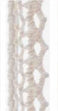 Bowtique Cotton Lace Ribbon, White Pointed Edge- 10mm x 5m