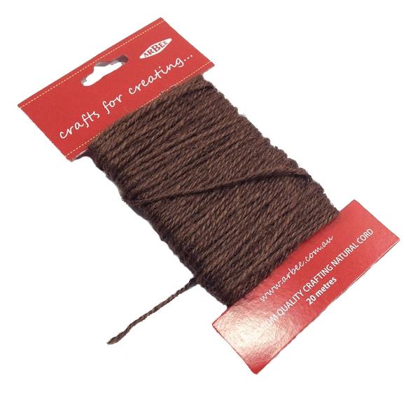 Arbee Macrame String, Brown- 20m