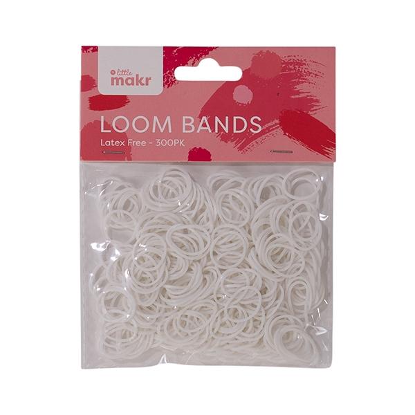 Little Makr Loom Bands, White 4- 300pk