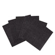 Makr 6x6 inch Glitter Cardstock, Black- 6pk