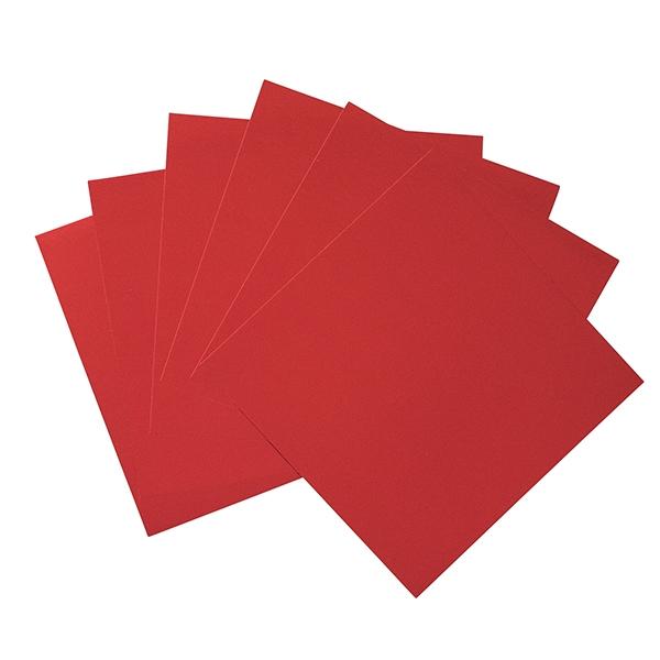 Makr 6x6 inch Foil Cardstock, XMAS Red- 6pk