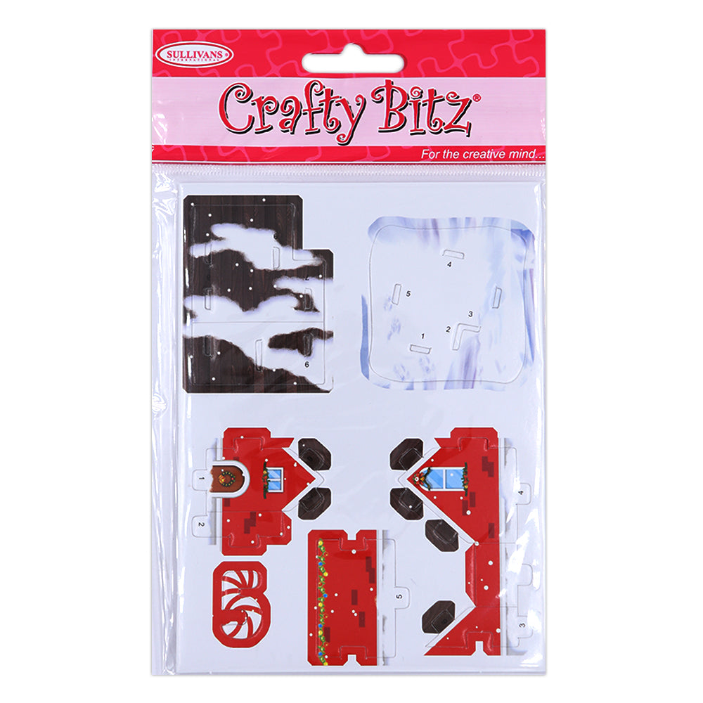 DIY Mini 3D Puzzle, Christmas House 1
