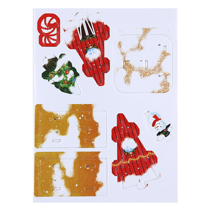 DIY Mini 3D Puzzle, Christmas House 5