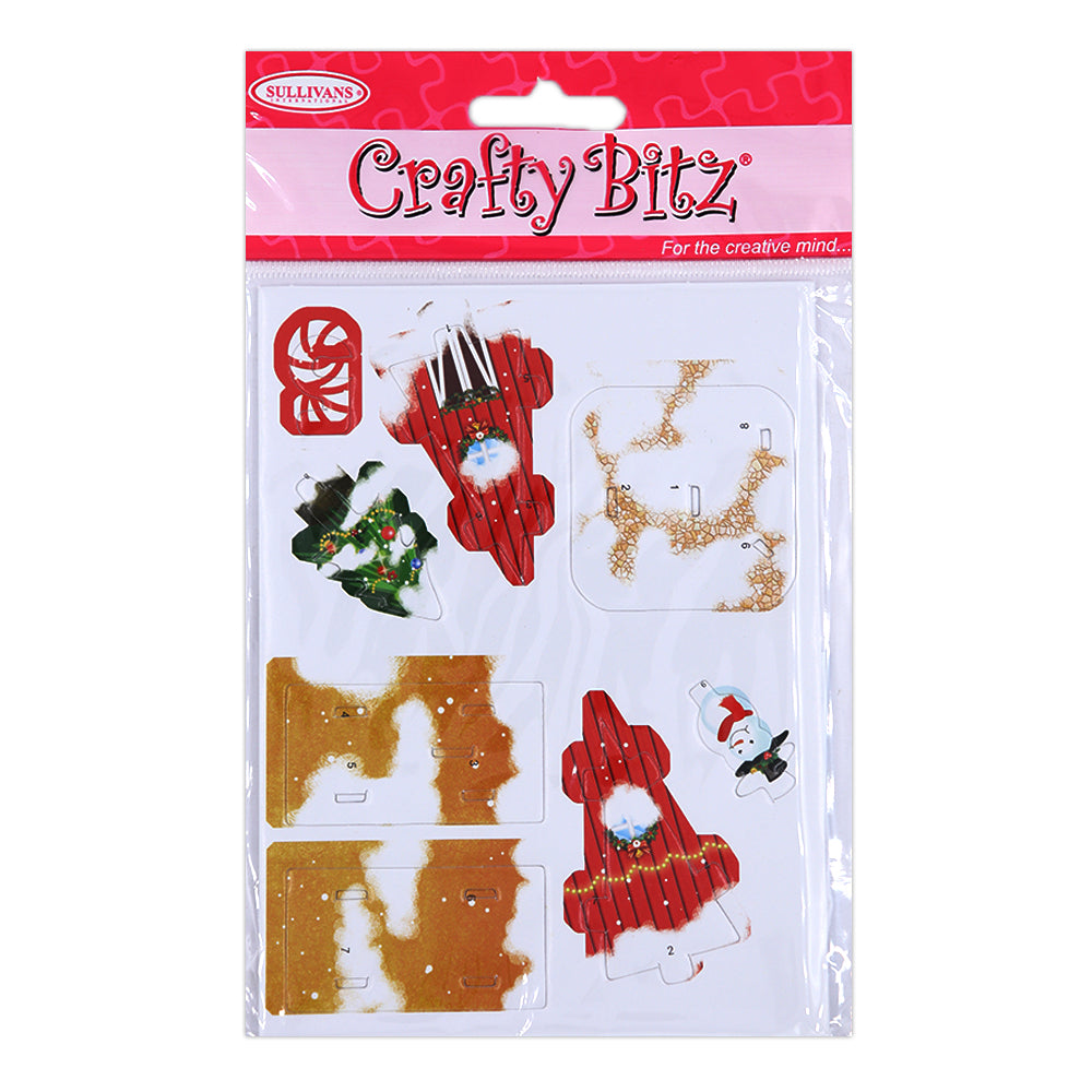 DIY Mini 3D Puzzle, Christmas House 5