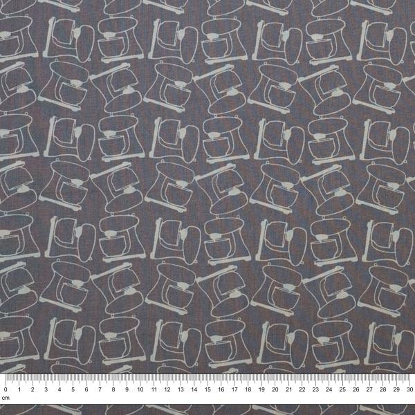 Bakery Prints Cotton Fabric, Mixer- 112cm